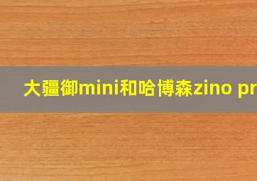 大疆御mini和哈博森zino pro